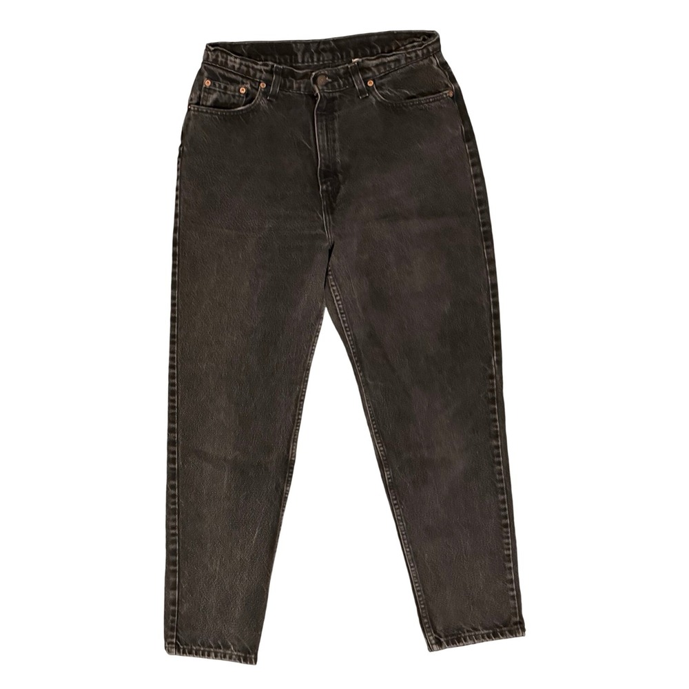 Levi's 521 Tapered Fit Jeans Womens 14 Med Black Vintage 1994 USA High Rise